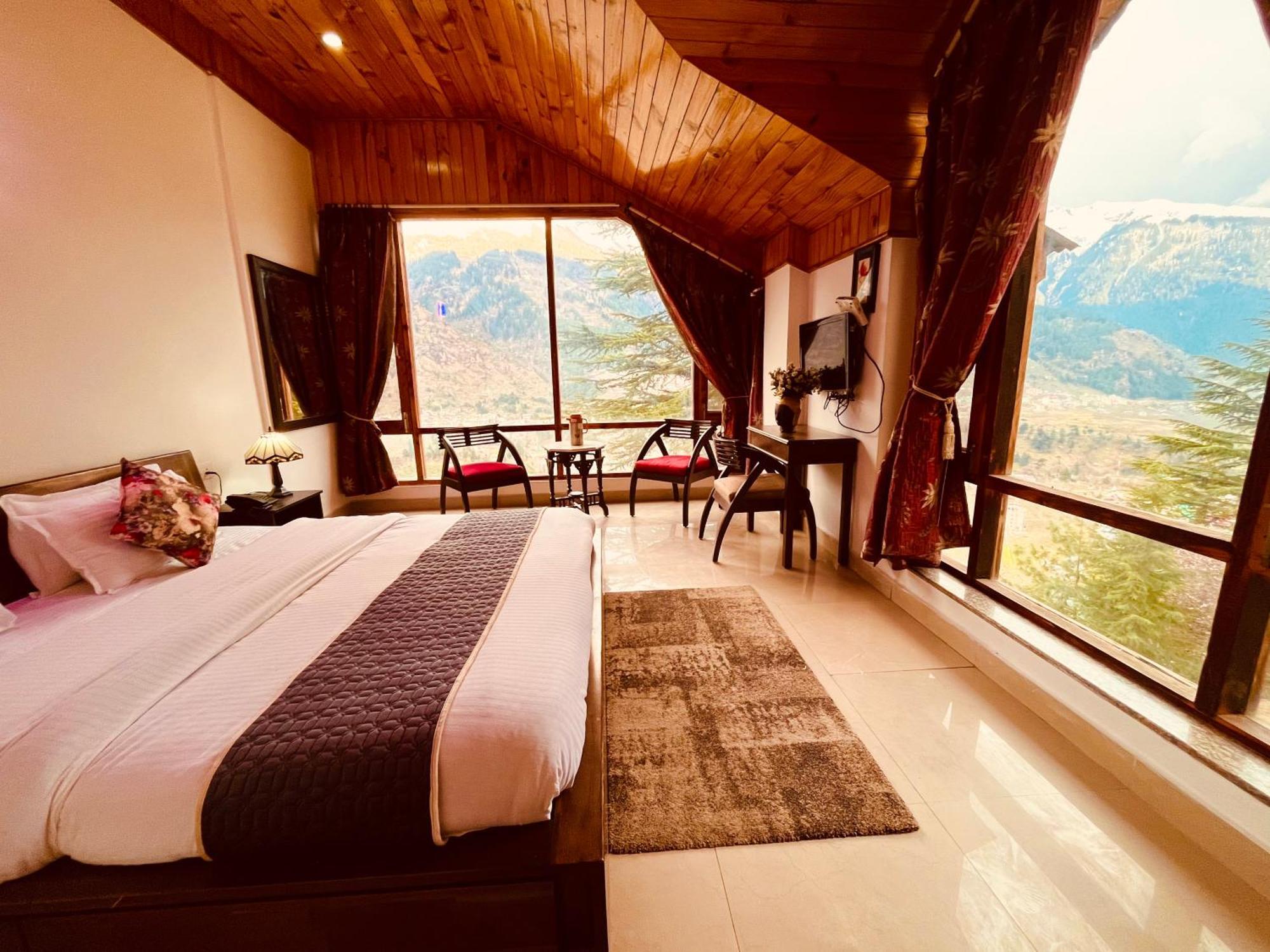 Nature Valley View Resort Manali 2 Bedrooms Luxury Cottages And Valley View מראה חיצוני תמונה